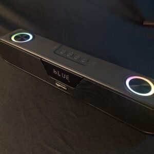 Amazon Basics ABSB20 Bluetooth Soundbar, 20W, Dual Drivers, 10H Battery, AUX/USB