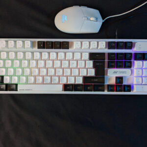 Ant Esports KM1610 Membrane RGB Keyboard, 104 Keys, 19 Anti-Ghosting, USB Wired