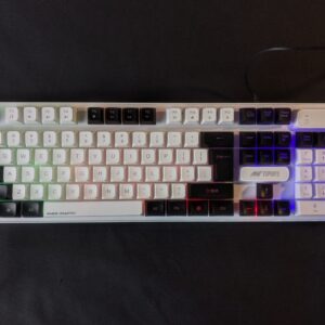 Ant Esports KM1700 Membrane RGB Keyboard, 104 Keys, Quiet Typing, USB Wired