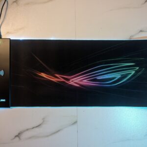 RGB Wireless Mousepad with 15W Wireless Charging, Extended Size & Anti-Slip Base